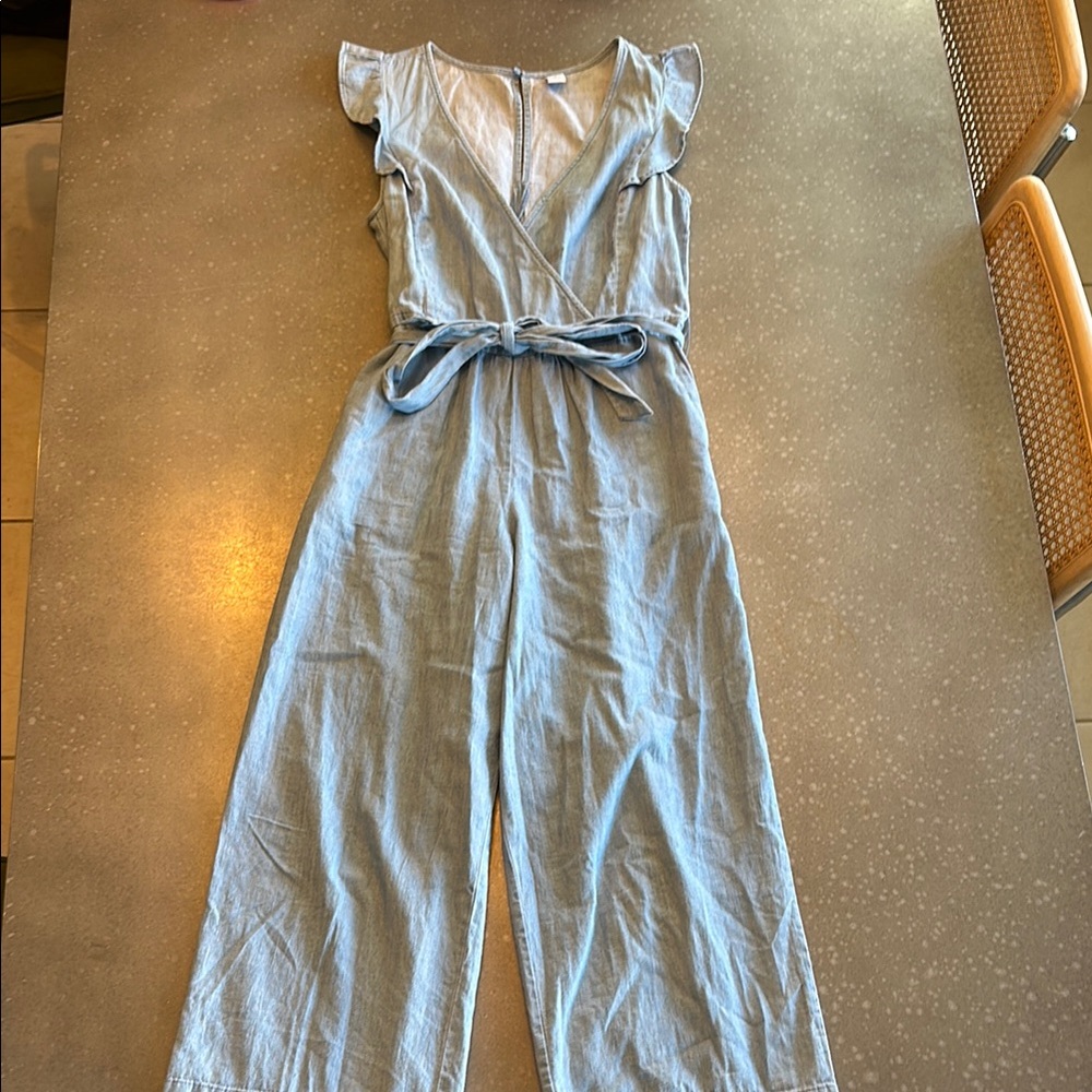 Light Blue Denim Women's Jumpsuit